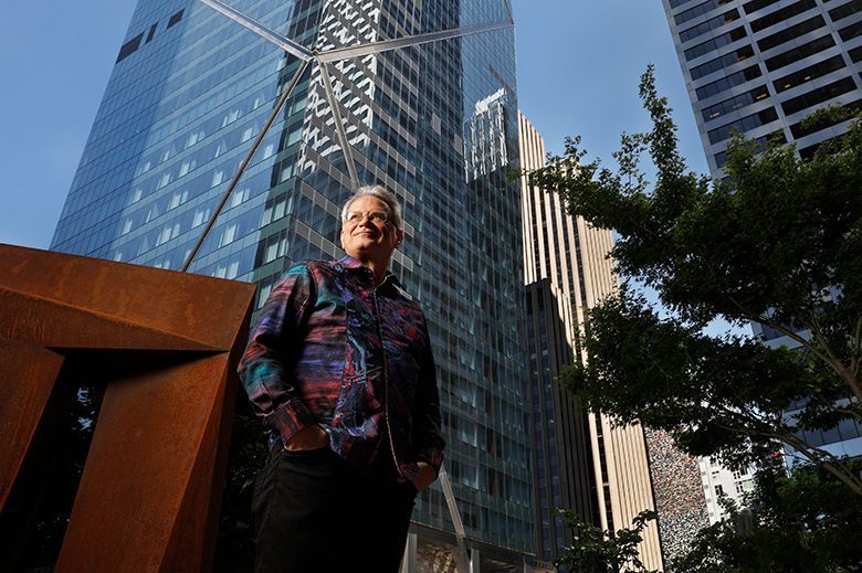 F5Tower.image_-1 Daniels Real Estate President Kevin Daniels stands in front of the F5 Tower, which his Seattle real estate firm developed ― retaining noted French designer Philippe Starck to design the interior of the hotel housed in the skyscraper.